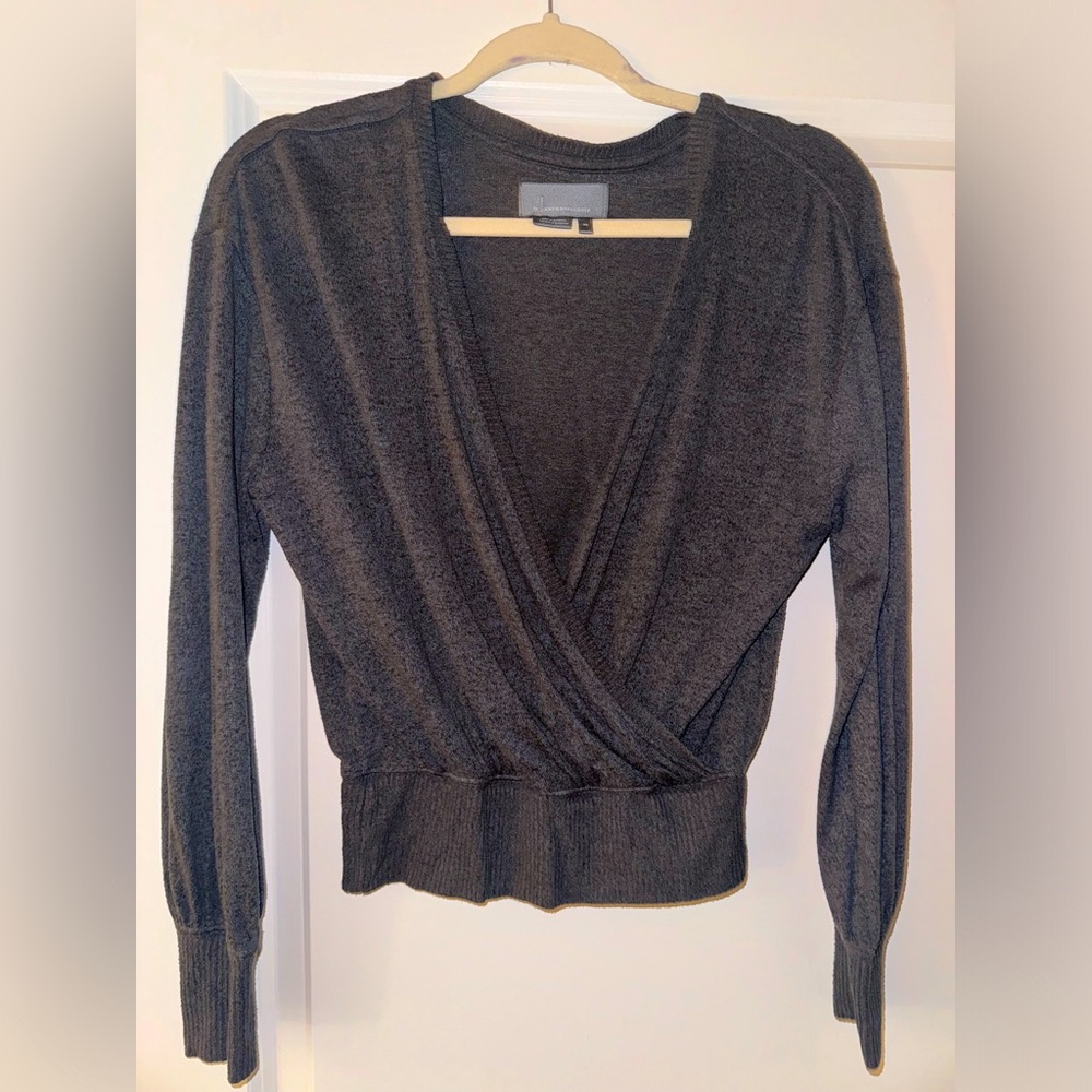 Anthropologie wrap knit top